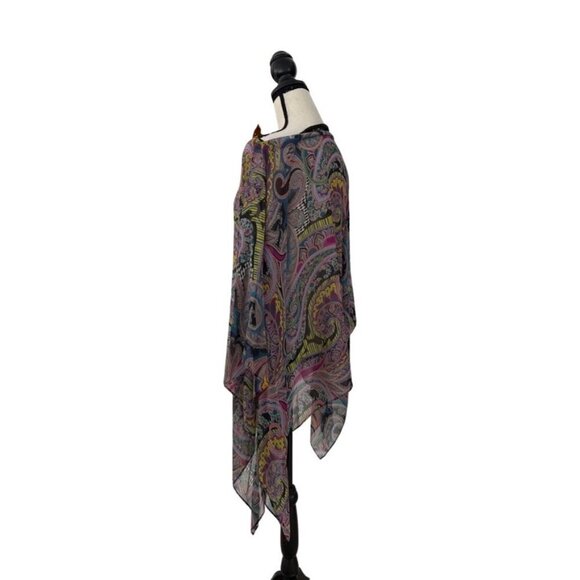 ETRO paisley multicolor tunic top size OS - Picture 3 of 5